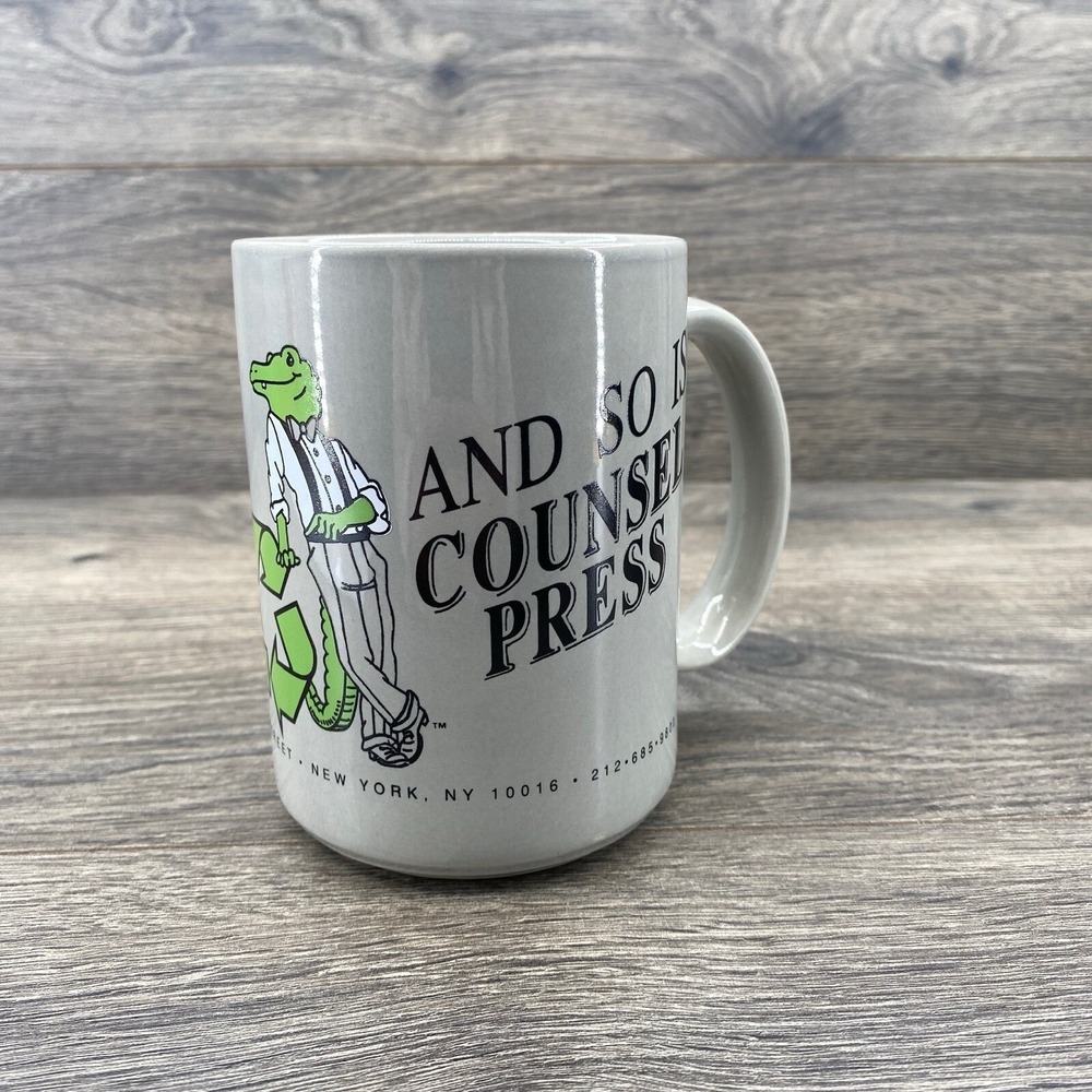 Coffee Mug "And So Is Counsel Press" Grey‎ Recycling New York